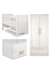 Atlas 3 Piece Cotbed Set with Wardrobe and Essential Fibre Mattress image number 1
